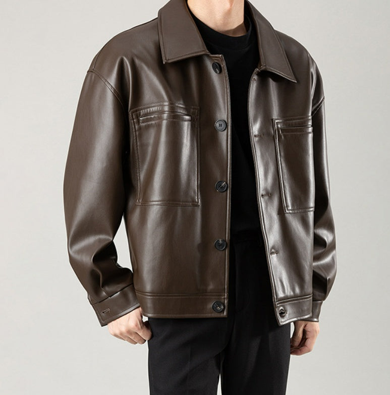 Men's Winter Leather Jacket