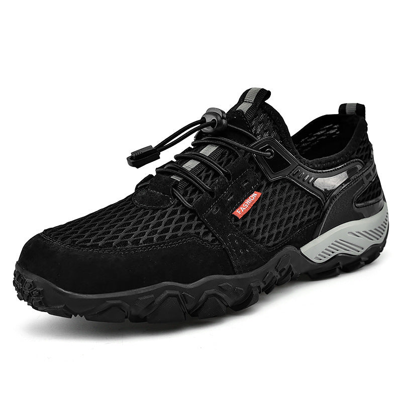 Men's Summer Leather Breathable Outdoor Shoes