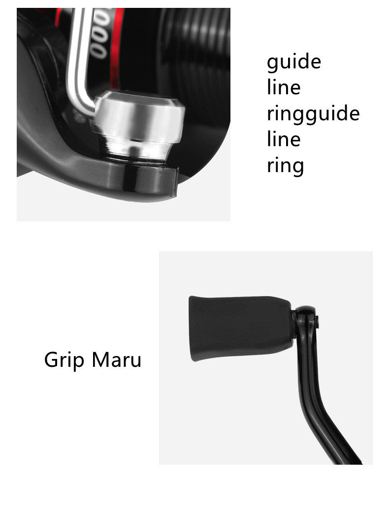 Spinning Wheel Fishing Line Rod