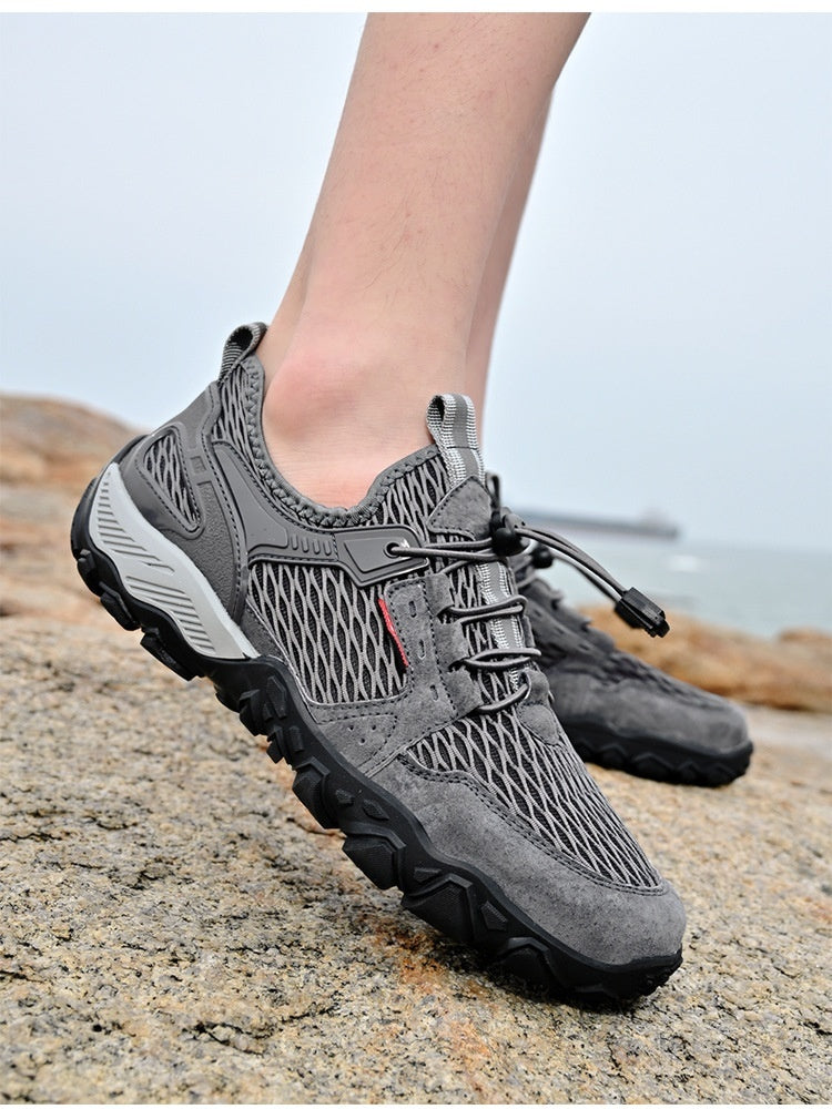 Men's Summer Leather Breathable Outdoor Shoes
