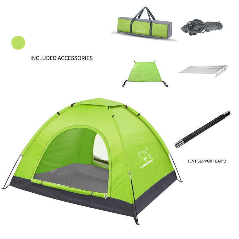 Single-layer outdoor camping tent