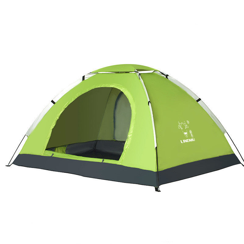 Single-layer outdoor camping tent
