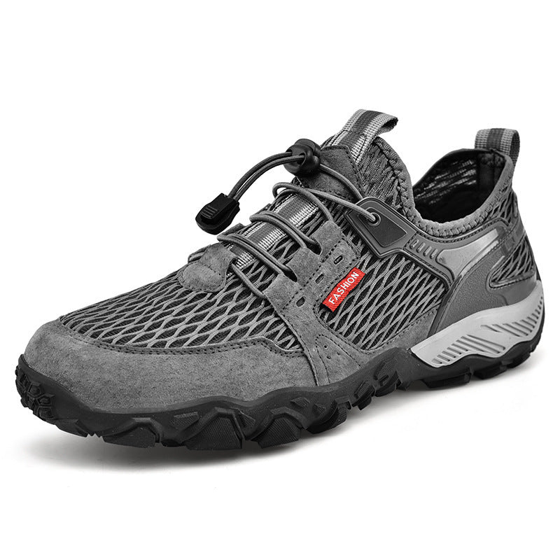 Men's Summer Leather Breathable Outdoor Shoes