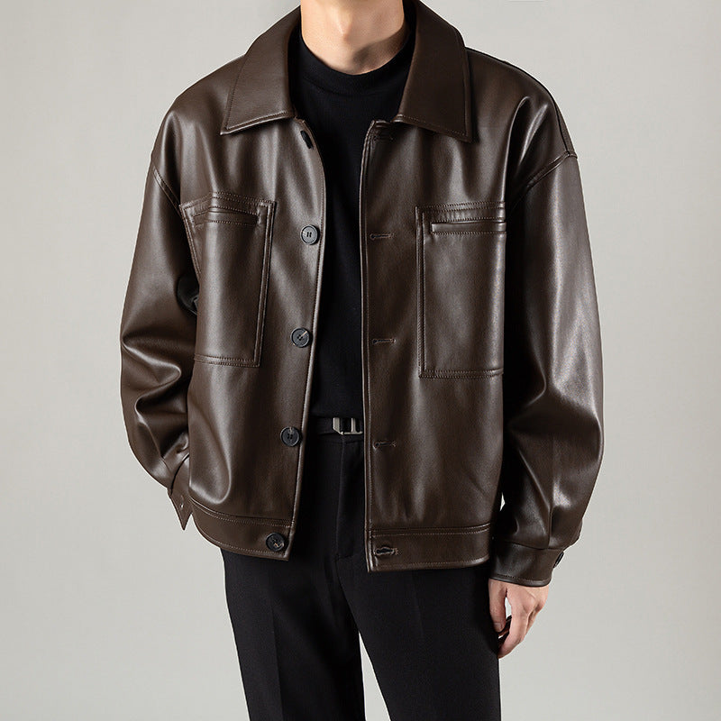 Men's Winter Leather Jacket