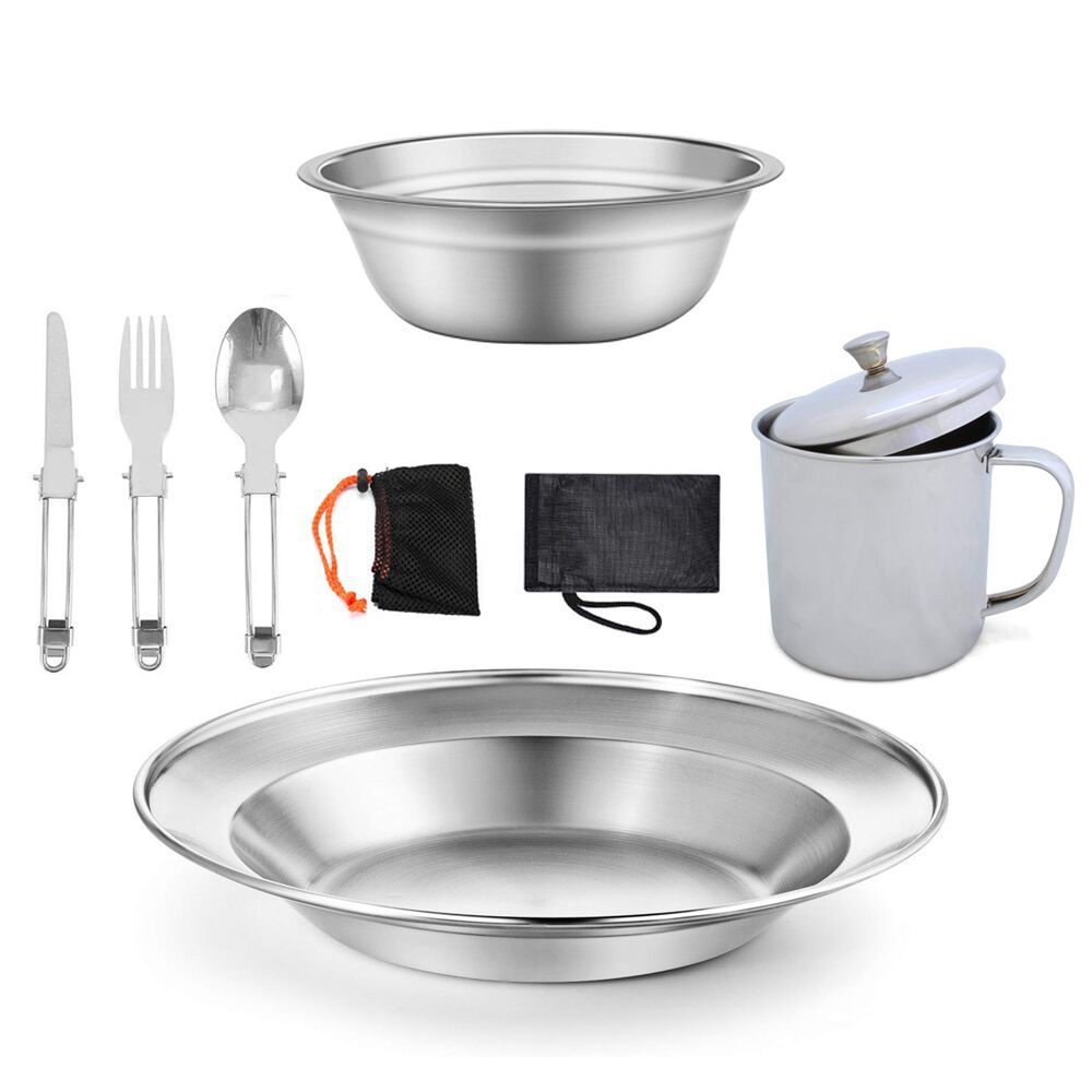 Outdoor Camping Tableware Water Cup Cookware Set