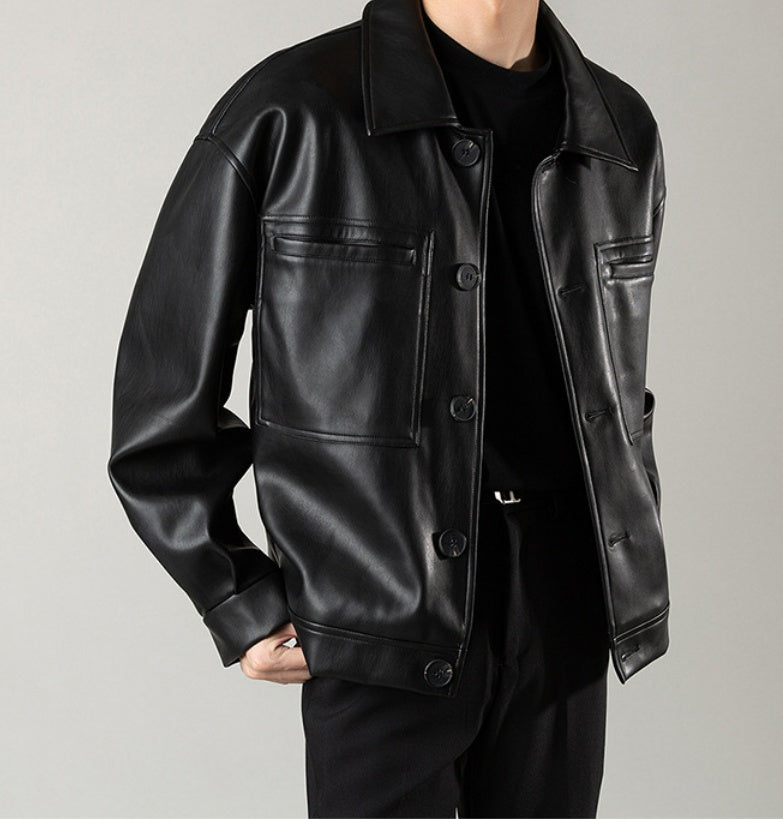 Men's Winter Leather Jacket