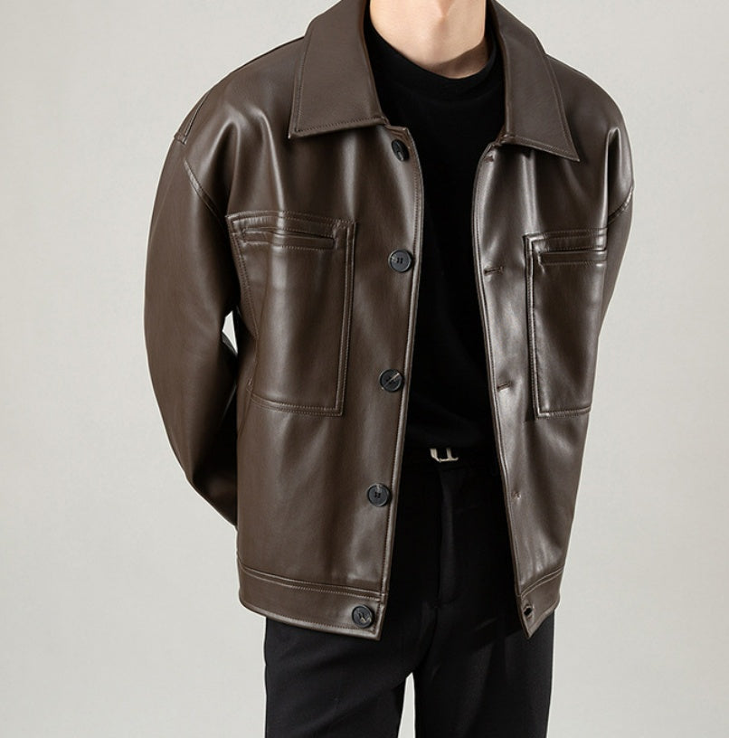 Men's Winter Leather Jacket