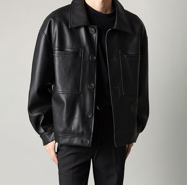 Men's Winter Leather Jacket