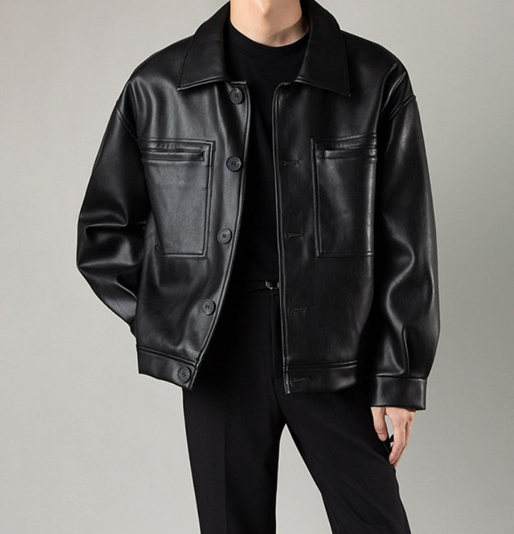 Men's Winter Leather Jacket